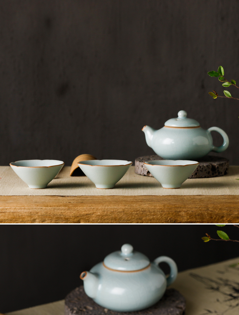 Three frequently hall noggin jingdezhen ceramic sample tea cup your up kung fu tea set single CPU master cup built S44001