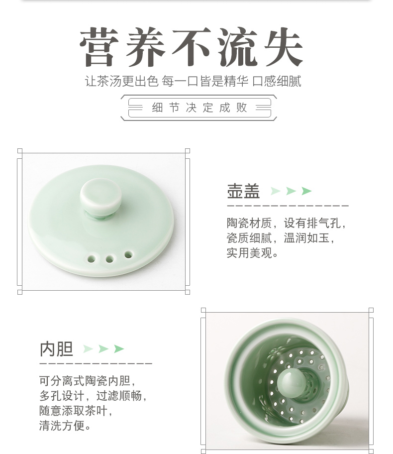 The three regular steam glass teapot high borosilicate glass teapot tea steamer ceramic bladder curing boil tea