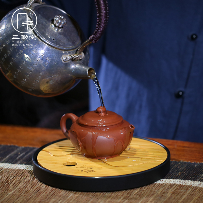 Three frequently tupan abdomen it yixing masters all hand zhu mud contained sweet teapot kung fu tea set little teapot