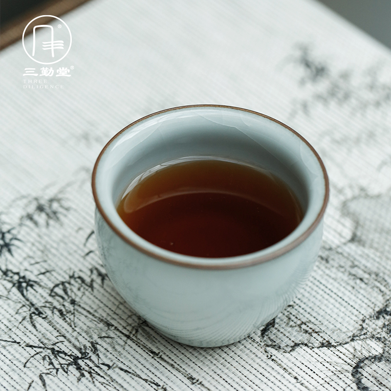 Imperial peace cup bell cup three frequently hall jingdezhen ceramic masters cup sample tea cup tea kungfu tea cup