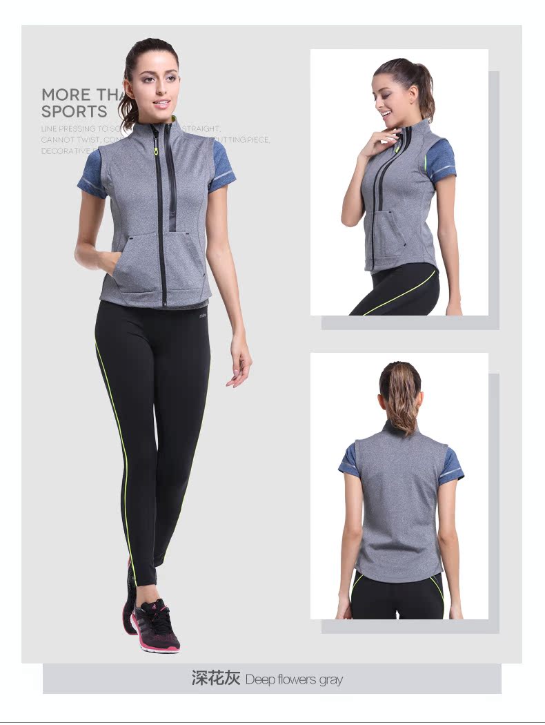Zoano / Zona Mới vest thể thao nữ ấm áp áo gió không tay áo ngắn chạy vest nữ - Áo thể thao áo khoác nam lining chính hãng