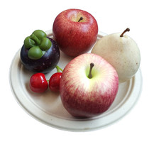 Disposable dinner plate Sugarcane pulp DIY painting paper plate Barbecue tray Buffet snack plate Cake tray