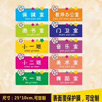 Cartoon acrylic double-sided classroom class card school house number Office kindergarten primary school grade tutoring customization