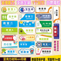 Cartoon acrylic classroom room card class school house number Office kindergarten grade tutorial class customized