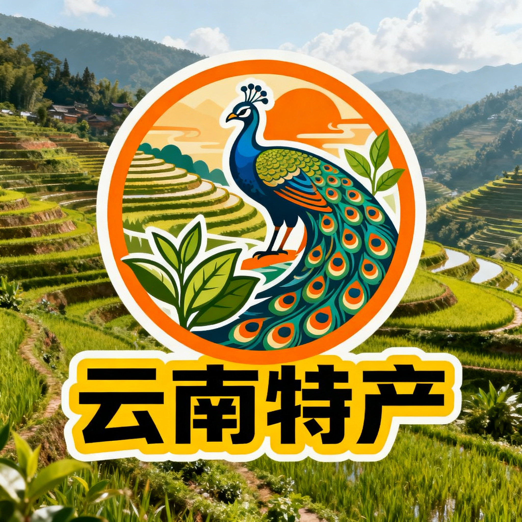 滇华锦集云南特产的LOGO