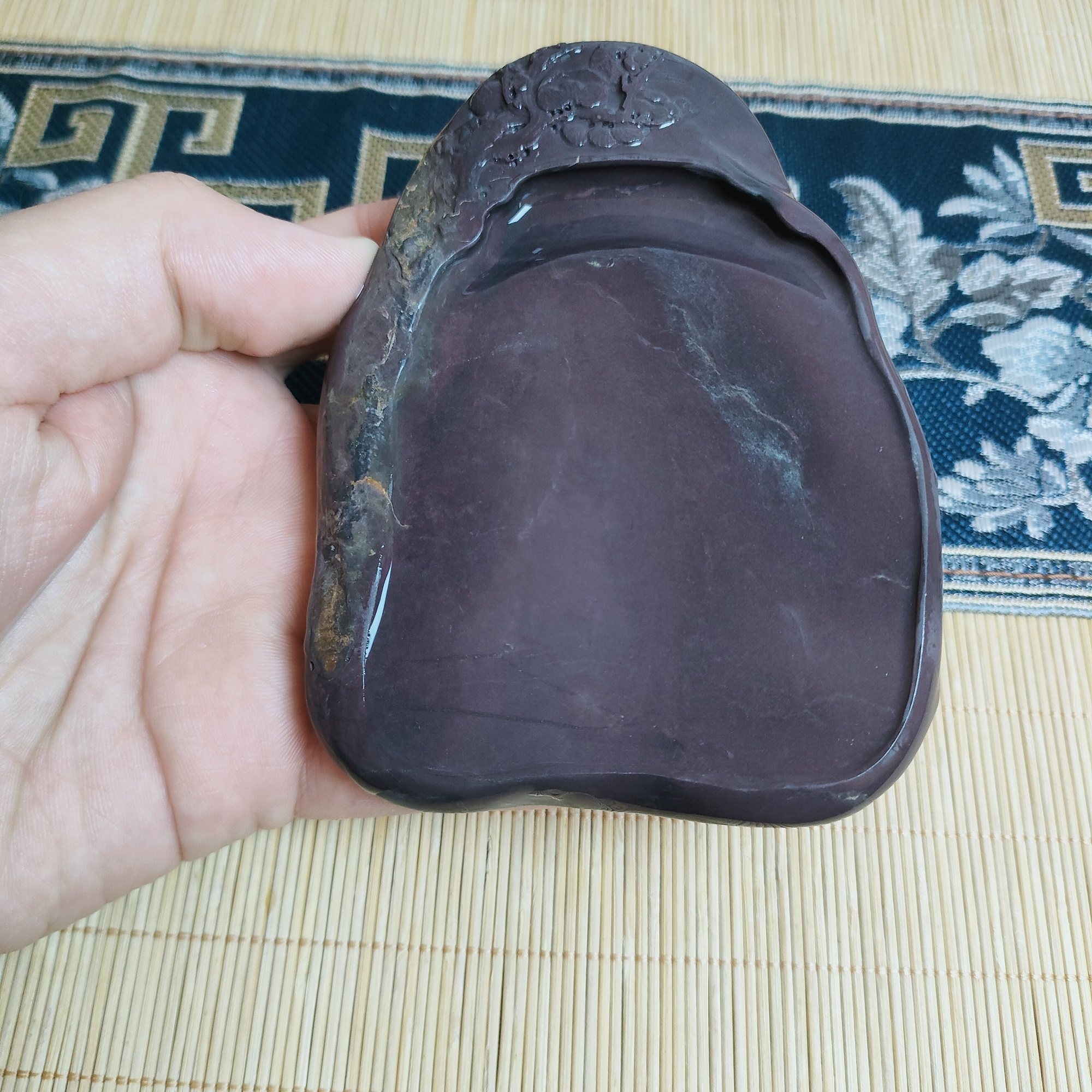 端砚三大名坑手工雕刻便携式砚台发墨如油鱼脑冻坑仔岩精选好砚