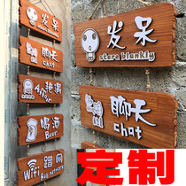 Custom original shop listing business card Personality retro nostalgic sign Pastoral farm house string card house number