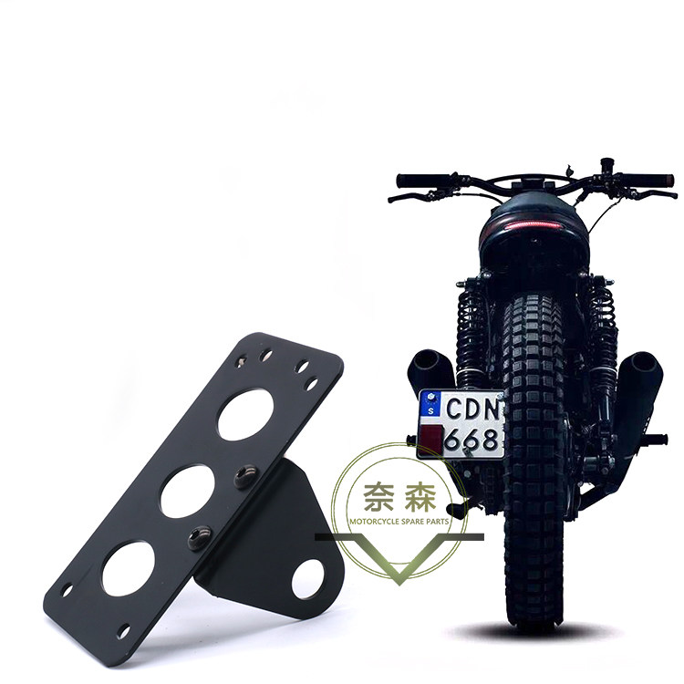 Locomotive Vintage Modification Accessories Harley Cruise Harley Side Mount Rear Taillight License Plate Frame License Plate Holder