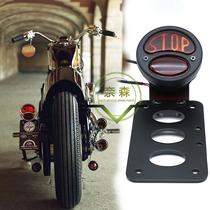 Motorcycle accessories Harley cruising side plate frame retrofitting retro metal rear tail light brake light plate brake taillights