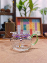 Fair cup rope chain dripping gourd sterling silver slip natural agate Xishi pot accessories stone ladle pot purple sand pot lanyard