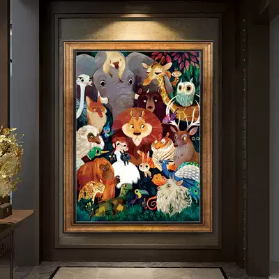 2021 new thread embroidery hand-embroidered animal cross-stitch living room modern European children's cross-stitch small pieces