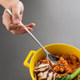 onlycook Korean 18/10 stainless steel mixing rice spoon long handle stone pot bibimbap spoon eating ບ່ວງ