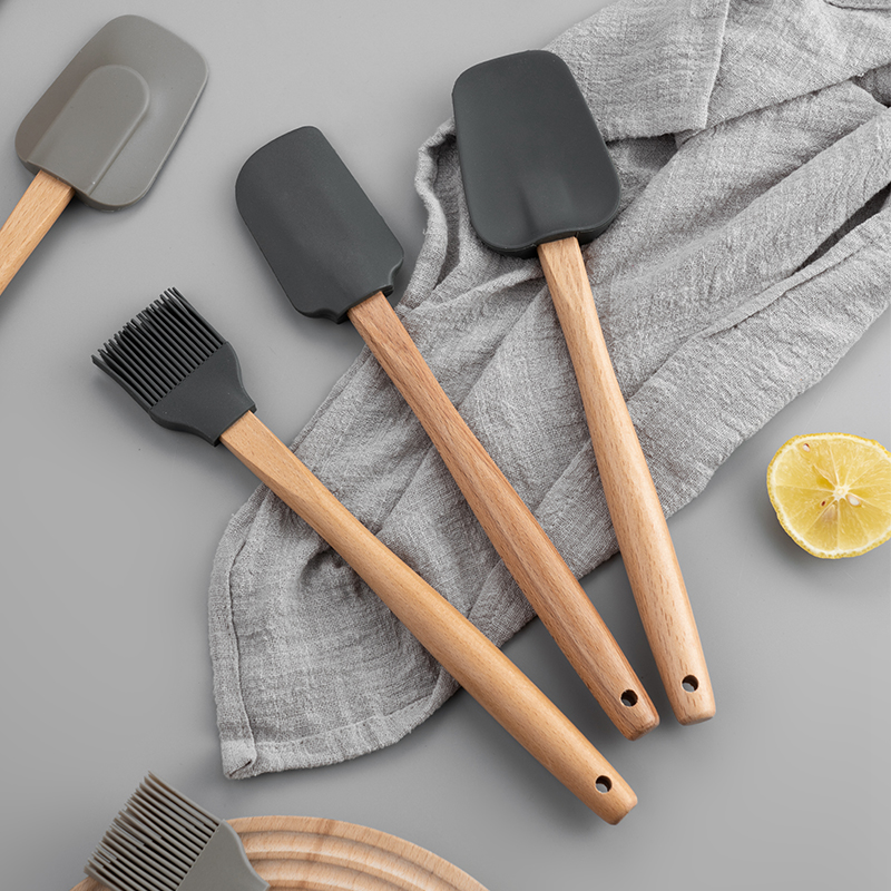 onlycook home Silicone Baking Tool Suit Scraper Oil Brushed Kitchen Brush Basil Shovel Three Sets-Taobao