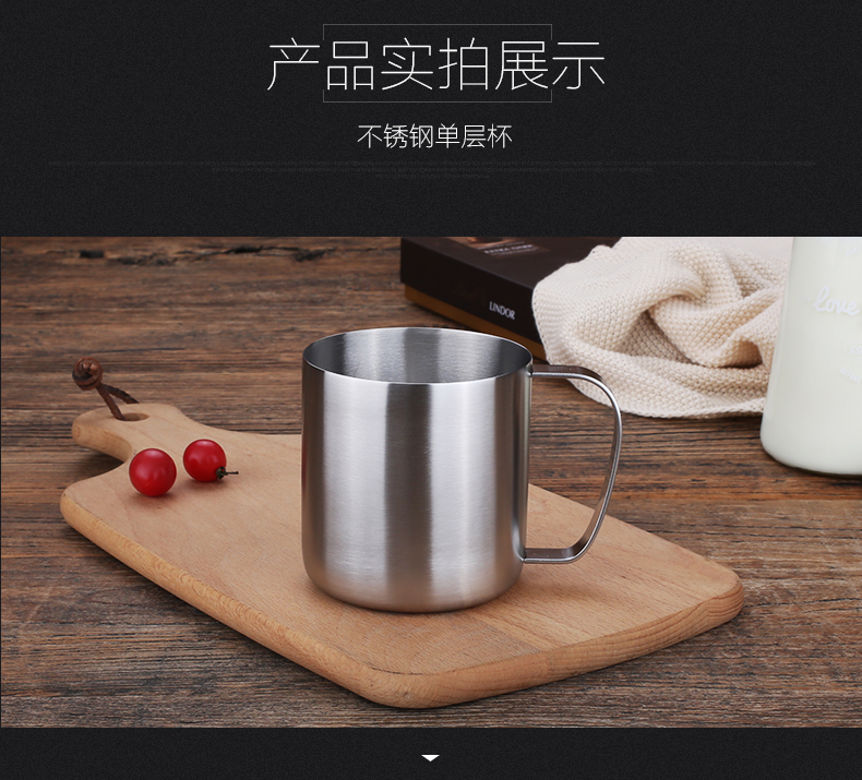 Thép không gỉ 304 cốc uống nước lạnh một lớp có tay cầm chống vỡ cốc uống cốc cốc cốc cốc cốc uống tách trà bình giữ nhiệt 1.5 lít
