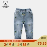 Rabbi cây quần áo trẻ em quần trẻ em xương rồng quần bé trai quần jeans xuân hè 2019 mới - Quần jean