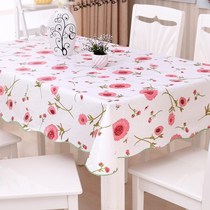Thin drooping table mat Transparent plastic soft glass tablecloth protective film Waterproof leave-in tablecloth Coffee table mat