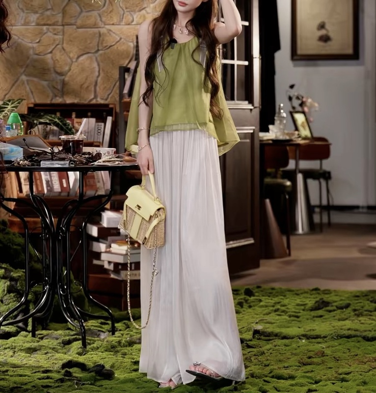 In-Stock~Spring/Summer【Flowing Pants】Drapey and Elegant, Loose and Relaxed, Slightly Translucent, Misty Feel, Wide-Leg Casual Pants for Women In-Stock~Spring/Summer【Flowing Pants】Drapey and Elegant, Loose and Relaxed, Slightly Translucent, Misty Feel, Wide-Leg Casual Pants for Women