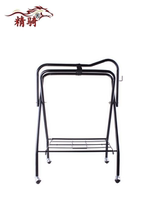 Saddle rack harness saddle rack iron pipe vertical floor-standing multi-functional folding saddle swing rack harness fine riding supplies