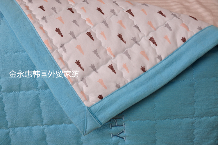 Phim hoạt hình trẻ em Hàn Quốc mẫu giáo cotton đặc biệt 70 * 130 tấm trải giường nệm quilting giặt khuyến mãi ga trải nệm