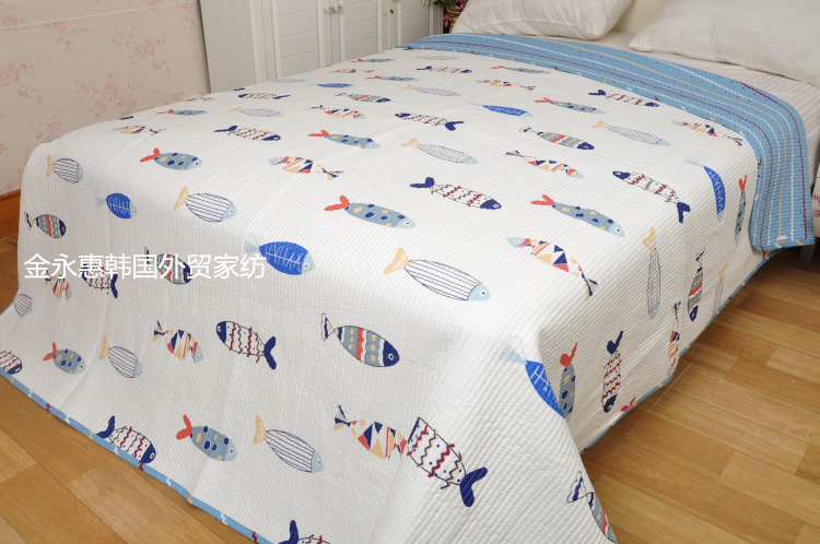 Khuyến mãi Hàn Quốc Twill Cotton Chần Bí Mật Road Rửa Mat Sheets Giường Cover Nệm Điều Hòa Không Khí Bộ Đồ Giường