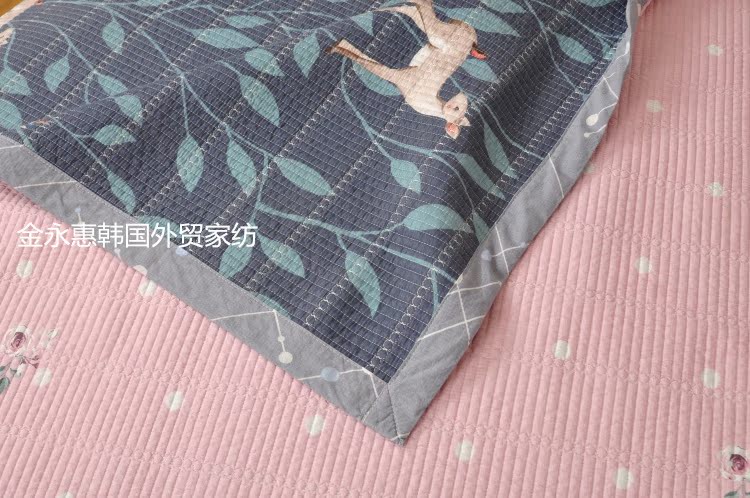 Hàn Quốc twill bông chần rửa giường bao gồm nệm Hàn Quốc tấm ga trải giường 200 * 230 có thể được bảo hiểm với cung cấp đặc biệt rộng bên