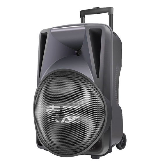 Sony Ericsson 12/15-inch outdoor audio square dance portable mobile charging trolley Bluetooth speaker high power with wireless microphone portable subwoofer K singing live performance player