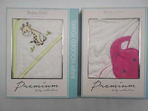 Baby cartoon animal hooded bath towel baby absorbent bathrobe