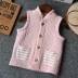 Ngoại thương cotton xuân thu mỏng phần 0-3 tuổi áo vest trẻ em áo vest xuân thu - Áo ghi lê Áo ghi lê