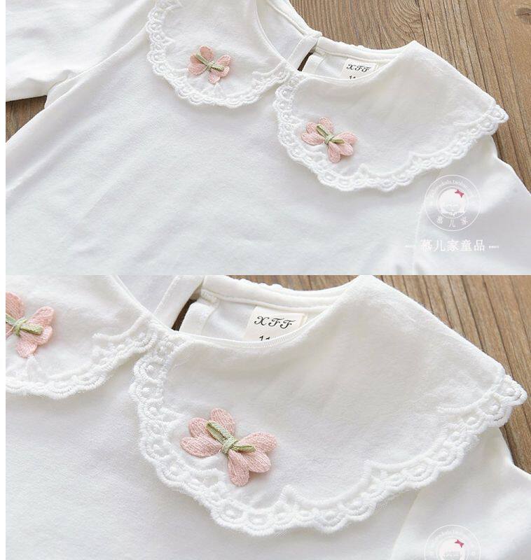 Girls Lace Lapel Long Sleeve T-Shirt - Cute Baby Pullover Spring Top O1CN01fN3lpv1owPgWq8ji4 !!1853225289