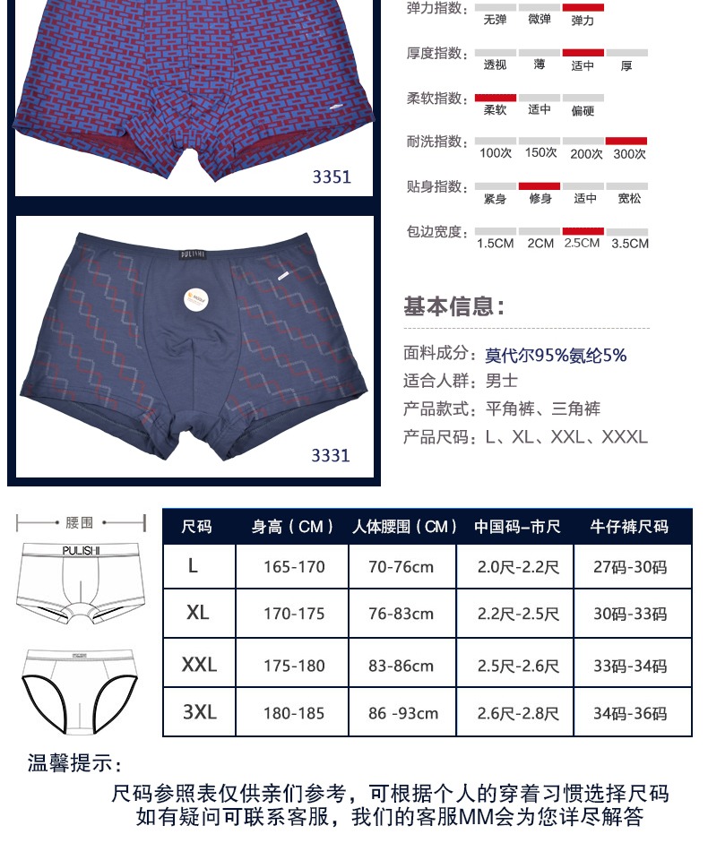 Full bốn đồ lót nam Plymouth đồ lót nam bằng vải cotton thoáng khí boyshort mã nhỏ quần sịp