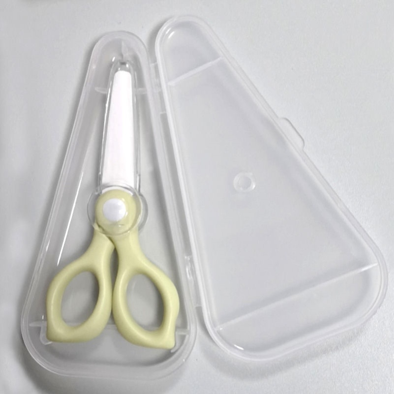 Ceramic children's non-staple food scissors cute kitchen household good helper portable baby food deli scissors