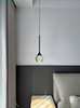 [Same Style as Little Red Book] Crystal Small Pendant Light for Bedroom Bedside, Foyer, Simple Dining Room, Bar Counter, Light Luxury Villa Pendant Light