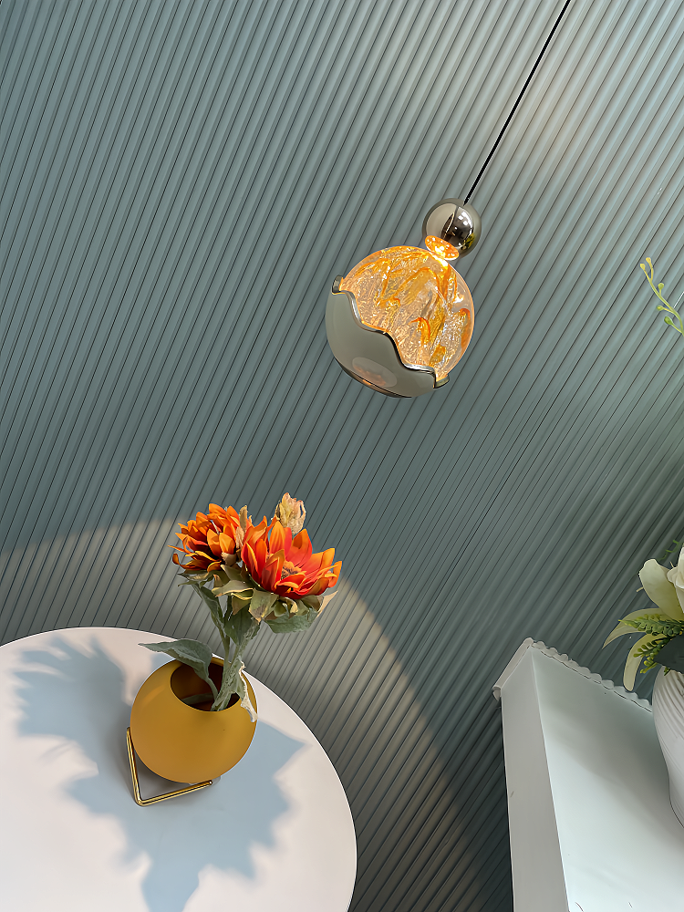 Bedroom Bedside Small Pendant Light, Adjustable Height, High-End Luxury, Italian Minimalist Style, Background Tv Wall, Foyer Pendant Light