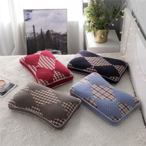 Adult neck pillow Tartary buckwheat skin hard pillow core cotton breathable thick pillow case sleep millet shell health pillow