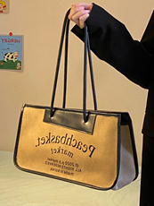 Мода холст peachbasketins小众设计高级感2021新款秋冬大容量单肩复古腋下包