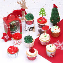 Christmas home steamed food baking small high temperature resistant paper tray cake Cup mold maffen Cup roll Cup