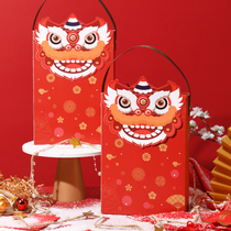 New year lion dance gift box box high-grade creative milk date snowflake crisp nougat cookie baking box