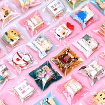 Snowflake crisp packaging bag self-adhesive cute ins style creative candy cranberry cookie cracker bag