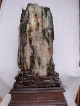 (Shanxiqi Gallery) High Mountains and Flowing Waters) Green Material Fine Burmese Tree Jade Wholesale) Ornaments) 92449#