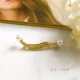 "Hoa" Baroque Western Antique Pearl Vintage Gold Matte Trâm Vintage Bow Pin - Trâm cài