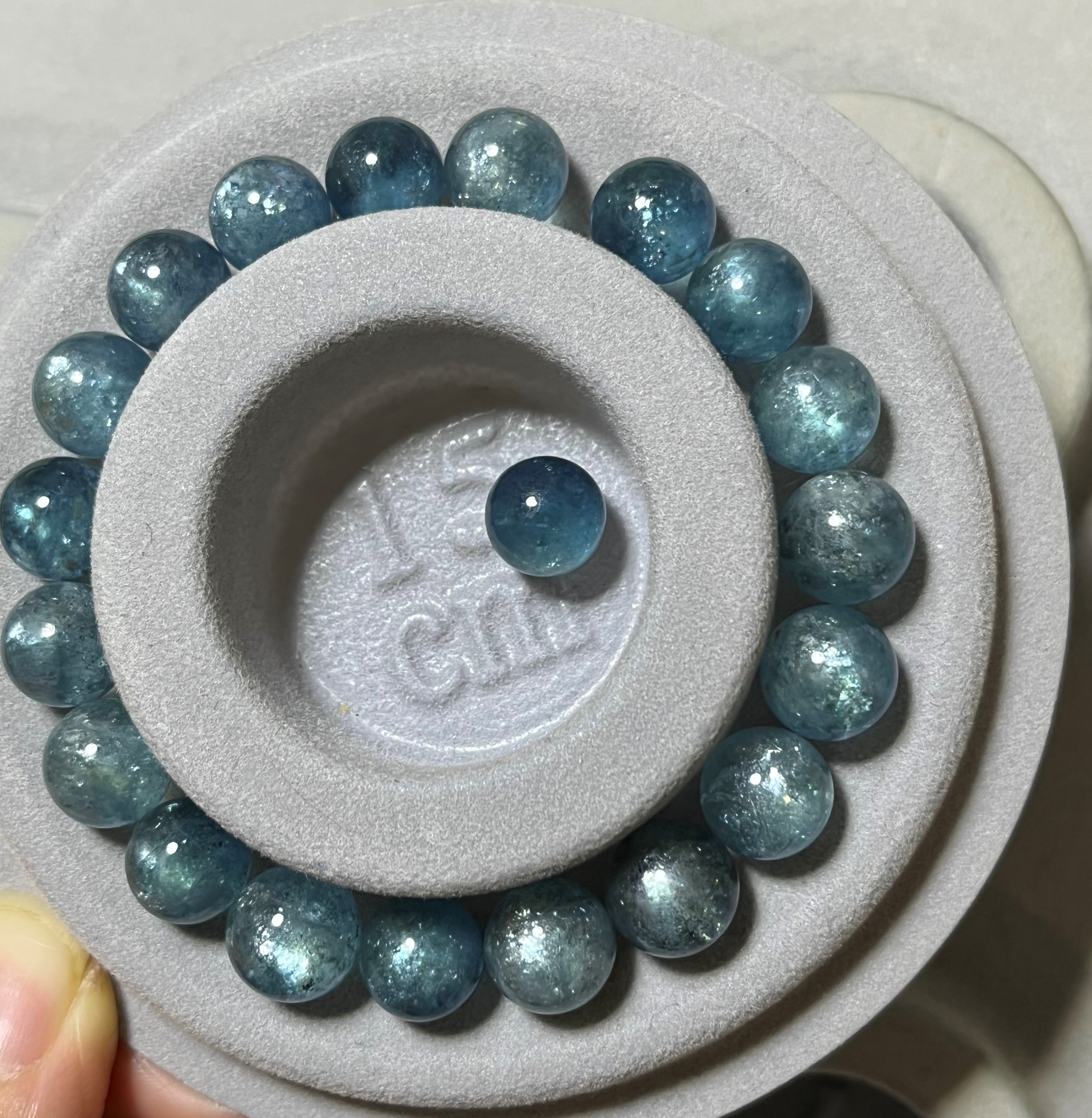 Brocade Carp Sea Blue Treasure Bracelet Custom Black Burst Flash Devil Blue on New-Taobao