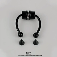 Черный сменный пирсинг в нос