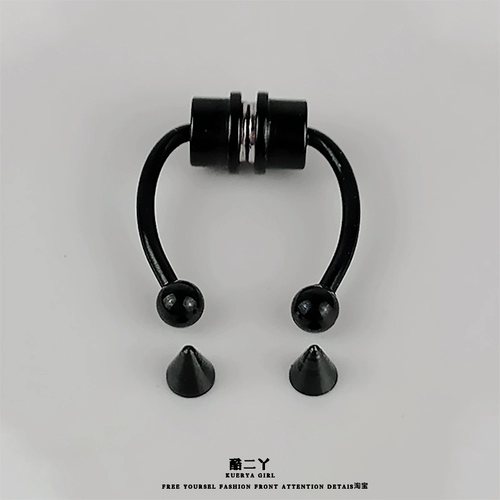 Пирсинг в нос из нержавеющей стали, назальный аспиратор, европейский стиль, в стиле панк