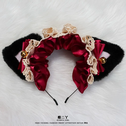 Красная шапочка, японский красный аксессуар для волос, ободок, заколка для волос, шпильки для волос, стиль Лолита