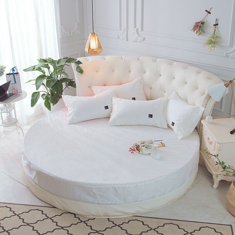 Giường tròn 笠 bông tròn 1,8m2m2.2 m đường kính nệm trải giường vườn trải giường bông Ga phủ giường là gì