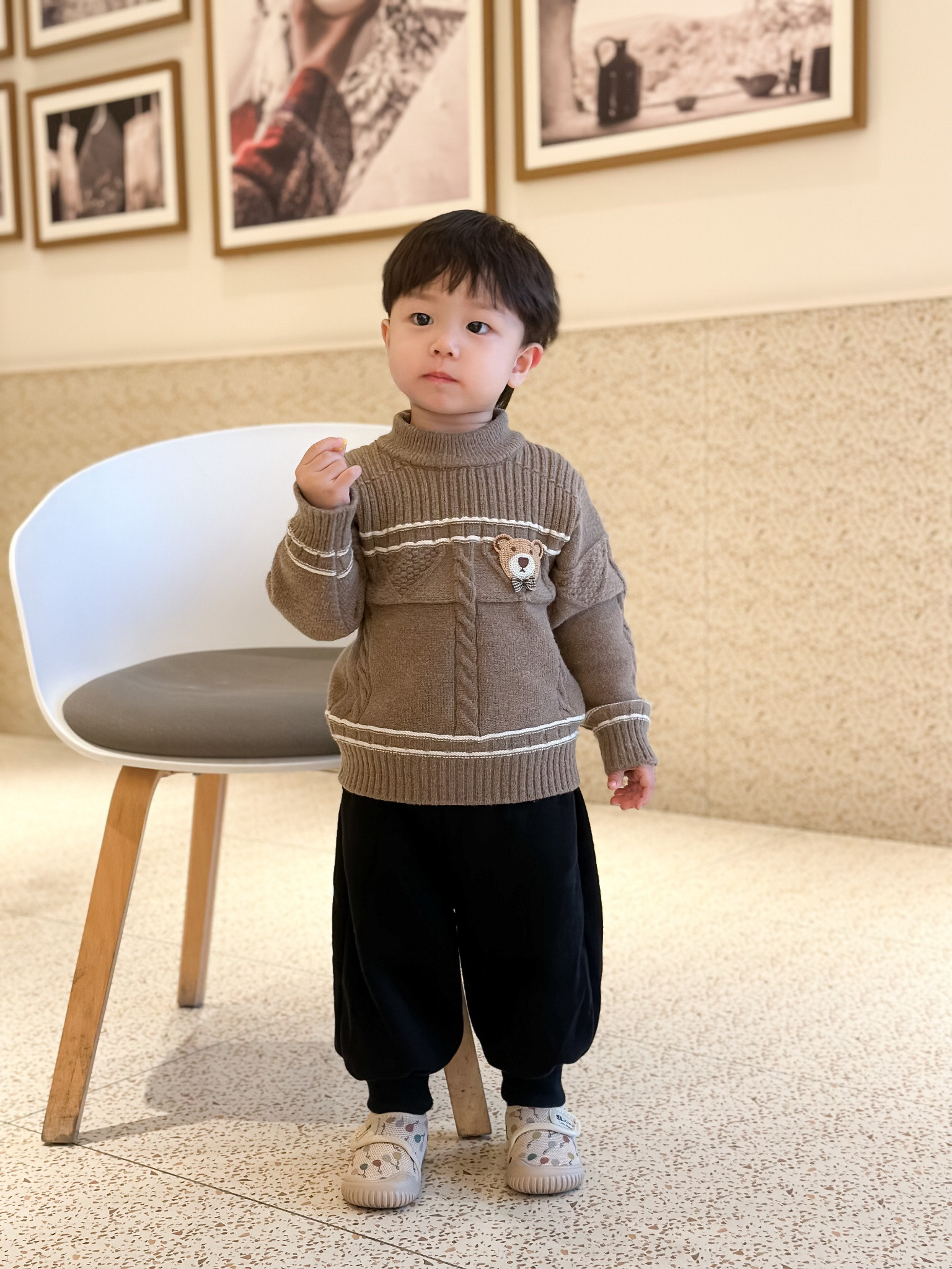 春秋儿童室内鞋幼儿园室外女孩男童宝宝布鞋软底帆布鞋防滑学步鞋 — 5