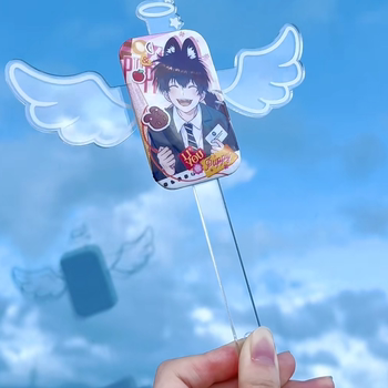 Angel demon milk clock check-in stick display acrylic bars
