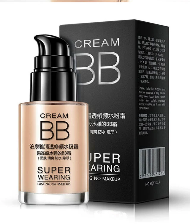 泉 雅 清水 粉霜 Hydrating BB Cream Repair Cream Foundation Kem che khuyết điểm Mỹ phẩm trang điểm