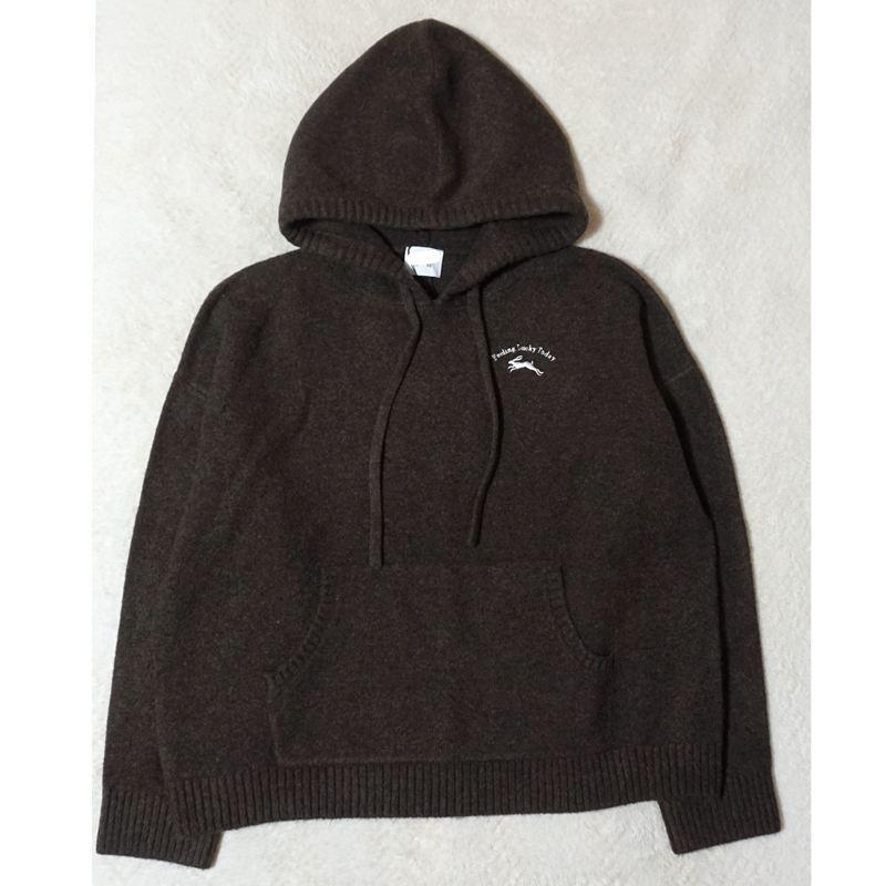 Women's Hooded Loose-Fit Knit Sweater Women's Hooded Loose-Fit Knit Sweater
