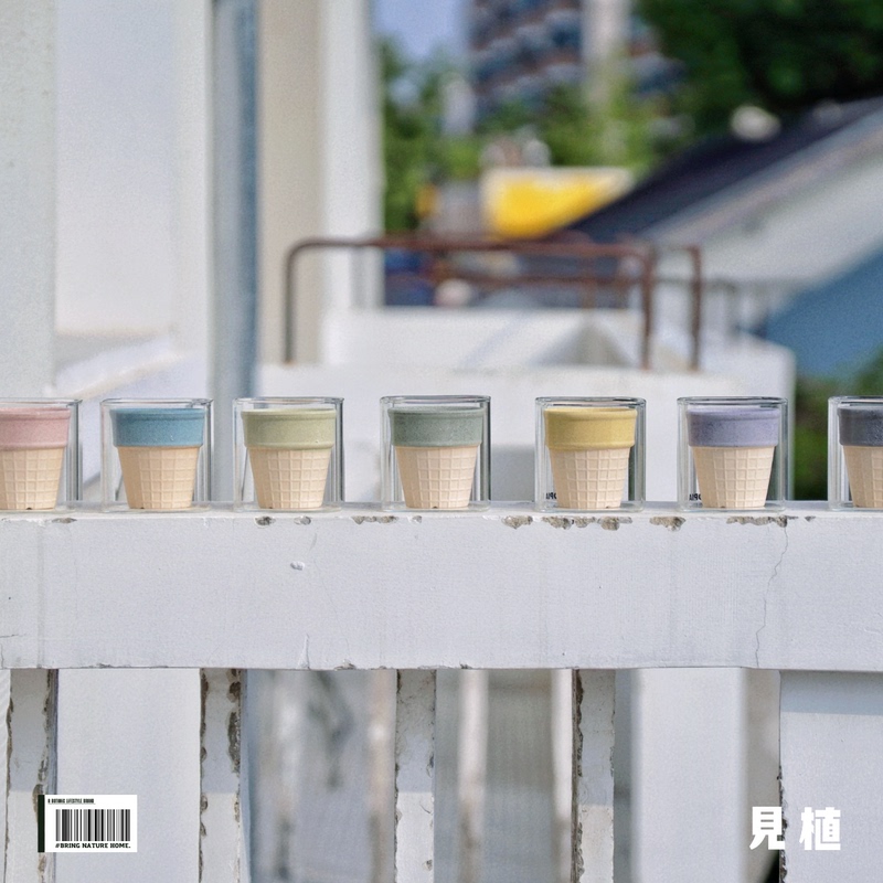 Cute Cone-Shaped Flower Pot, Double-Layer Water-Absorbing Flower Pot, Semi-Hydroponic Flower Pot, Mini Creative Flower Pot, Water-Soaking Flower Pot